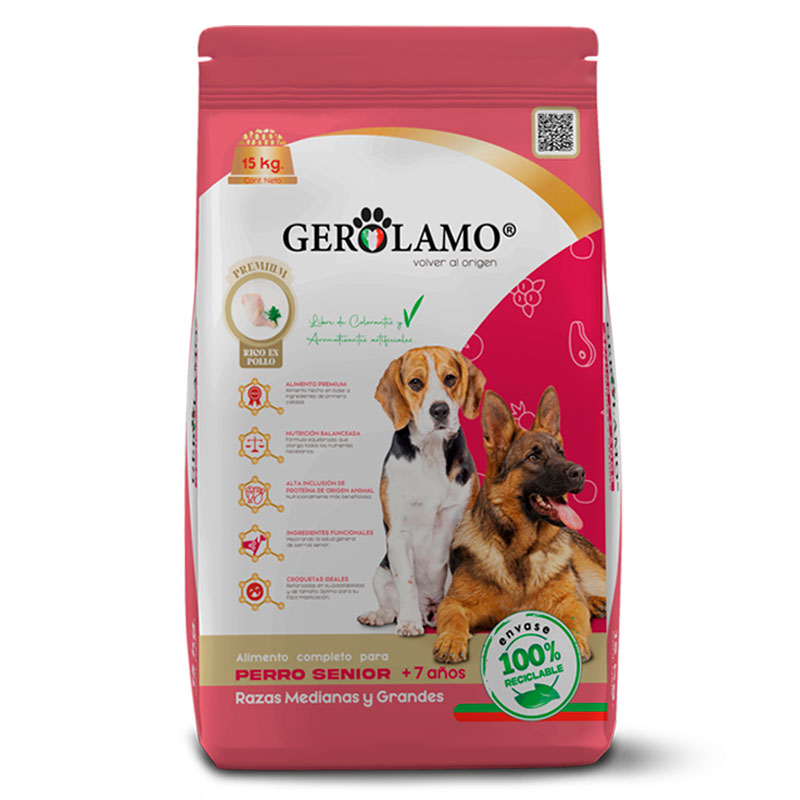 Gerolamo Premium Senior Razas Medianas y Grandes Gerolamo Premium Senior Razas Medianas y Grandes