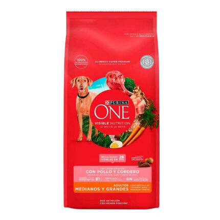 Purina One Adultos Mediano y Grande Pollo y Cordero