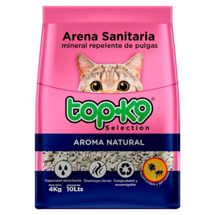 Arena Sanitaria Mineral Anti pulgas TopK9