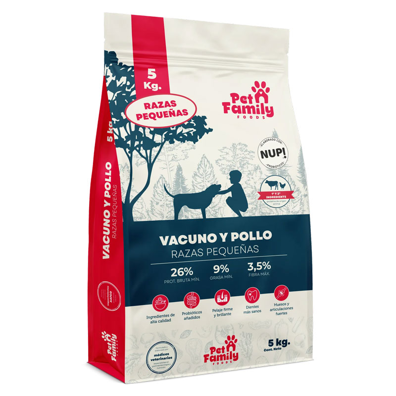Alimento de Perros - Adultos - Razas pequeñas - Pet Family